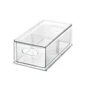 iDesign The Home Edit Stackable Organiser Divided Fridge Drawer w/Pull Handles