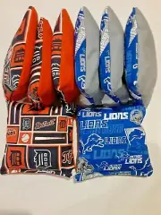 8 Cornhole Bag Set Corn Hole Detroit Lions and Tigers PLD