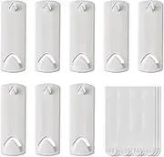 20 Pcs Sawtooth Picture Hangers, No Nails Picture Hooks with Adhesive Backing, Suitable for Bathroom Kitchen Door Closet, Picture Hanging Hooks with Removable Adhesive Strips