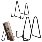 2Pcs Picture Frame Photo Pedestal Art Plate Rack Display Stand DIY Iron Stand