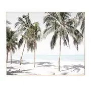 [James Lane] Shoreline Shade Natural Veneer Framed Canvas - 150cm x 120cm