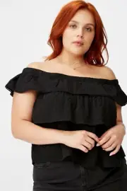 Cotton On Curve Sunshine Off The Shoulder Top - Size 22 - Brand New RRP $30