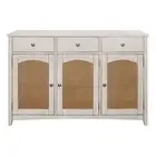 Coaster Kirby 3-drawer Wood Rectangular Server Natural and Rustic Off White