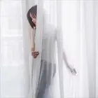 Super Soft White Tulle Curtains for Living Room Modern Chiffon Solid Sheer Voile