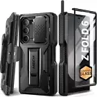 Hi-Quality Hi-Impact Samsung Z Fold 6 Case, [with Glass Screen Protector & Hinge