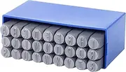 GRAVUREM-SR Standard-Round Letter Punch Set/Steel Stamps/Capital Letters A-Z / 7mm - 9/32"