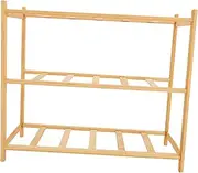 TOGEVAL Multi-Layer Shoe Storage Bamboo Shoe Rack Space-Saving Easy to Move for Hall Bedroom