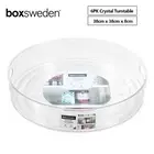 6PKx Lazy Susan Turntable Spice Rack Organizer Kitchen Cabinet Storage Tray 38cm