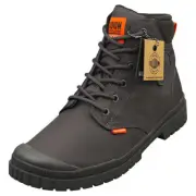 Palladium Pampa Sp20 Cuff Waterproof Mens Casual Trainers in Asphalte