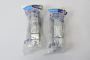 Lot of 2 Leviton 3-Way CO/ALR AC Quiet Toggle Switch 15A White
