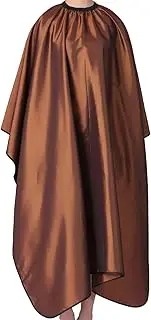 Iusmnur Barber Cape, Professional Hair Salon Cape with Adjustable Metal Clip, Shampoo Hair Cutting Cape for Barbers and Stylists - 55 x 63 inches (Brown)
