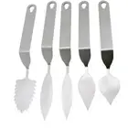 5pcs Chocolate Spatula Spatula Mixing Angled Icing Spatula Cream Scraper