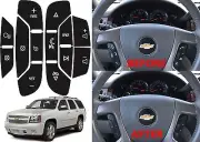 Chevrolet GM Steering Wheel Button Decals Enclave Silverado 07-14