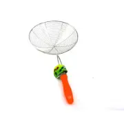 Kitchen Deep Fry Strainer/Colander/Mesh 7'' Stainless Steel with Plastic Handle