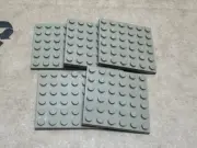 LEGO Parts - Dark Tan Plate 6 x 6 - No 3958 - QTY 5