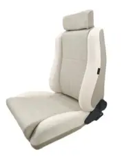 Autotecnica Cream Car Seat Rear w/ Backrest Adjusters
