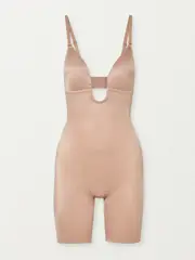 [Spanx] Spanx - Spanxshape™ Suit Your Fancy Plunge Bodysuit - Sand - large large Neutrals