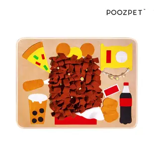 POOZPET 氣味遊戲墊 寵物地墊 肥宅快樂餐 巧克力 雞塊 薯條 藏匿零食 貓咪地墊 遊戲地墊 玩樂 墊子 撒貓薄荷