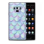 Skins Decal Wrap for Samsung Note 9 - mermaid scales blue pink
