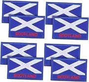 TOKIDNY 2pcs Scotland Flag DIY Cloth Patches Creative National Flag Applique for Clothing Bags and Accessories Easy to Use for Personalization and Decoration