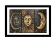 Sun Moon Framed Print Framed print