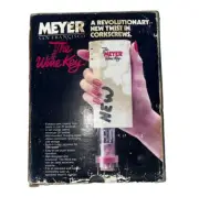 VINTAGE MEYER THE WINE KEY A REVOLUTIONARY NEW TWIST IN CORKSCREWS.