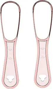 Adult Tongue Scraper Tongue Cleaning Scraper Cleaners Tools Reusable Eliminate Bad_Breath Great for Oral_Hygiene Tongue Cleaner for Adults and Kids (Color : Pink)