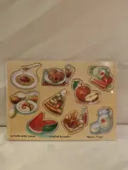 Melissa & Doug Wooden Food Children's Puzzle