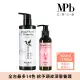 【MPB 巴黎小姐】獸首補色洗髮精 霧光白翁300ml+孔雀免沖洗護髮素150ml(護色染髮 矯色 染後洗髮乳 潤絲精)