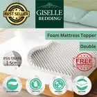 Giselle Foam Mattress Topper Egg Crate High Density Toppers Underlay 5cm