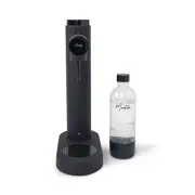 Sparkling Water Maker - Matte Black Soda Maker - Includes 900ML Reusable Bott...