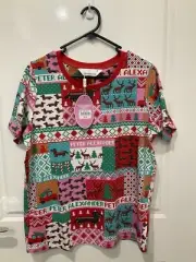 @PETER ALEXANDER WOMENS CHRISTMAS PYJAMA TSHIRT @ SIZE SMALL@NWT @