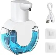 LudoPam Automatic Soap Dispenser, Wall Mounted or Tabletop Touchless Soap Dispenser 420ml,4 Adjustable Soaps, Rechargeable，Waterproof, Smart Sensor,Soap Dispenser for Bathroom and Kitchen