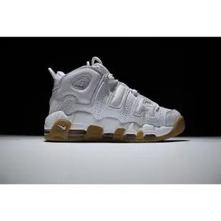 NIKE AIR MORE UPTEMPO PIPPEN 大AIR 全白 氣墊 籃球鞋 男女鞋公司級