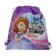 Sling Bag Tote Drawstring Non-Woven Princess Sofia The First Purple NEW