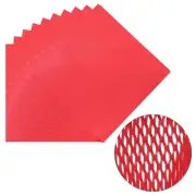 10 Pack Honeycomb Packing Paper 20 Inch x 20 Inch Cushioning Wrap Rolls Red