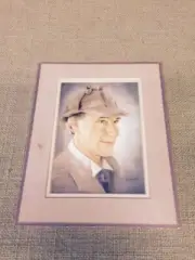 Art Tile of Sherlock Holmes by Ganguetta Matte Frame
