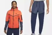NIKE TECH FLEECE TRACKSUIT "ORANGE-NAVY" (CU4489 869 / CZ9901 410) VARIOUS SIZES