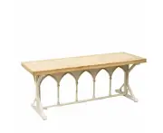 Martinique Wooden Metal Bench Console Table