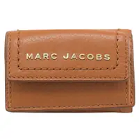 在飛比找PChome24h購物優惠-MARC JACOBS 馬克賈伯 浮雕LOGO三折扣式小短夾