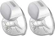 Diewu Bebebao BB-P1 Wearable Breast Pump Hands Free Electric Single Portable Wearable Breast Cup 8oz/ 240ml BPA-free 3 Modes 10 Suction Levels Comfort Breastfeeding Milk Collector with 24mm Flange, 2 Sets