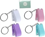 Gatuida 1 Set Stapler Keychain Portable Student Designs Book Binding Tool for Quick Stapling and