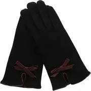 [Minkissy] Thermal Touchscreen Gloves for Women Soft Pu Leather Warmth Touchscreen Functionality for Outdoor Use