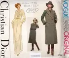 1978 Vintage VOGUE Sewing Pattern B34” COAT & DRESS (2257) By Christian Dior