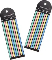 HOUDERCO Colored Highlight Strips for Books Translucent Page Markers Repositionable Highlighting Tape for Annotating Reading Notes Study Macaron Colors