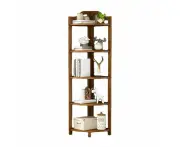 Bamboo Corner Shelf 5 Tier Versatile Eco-Friendly Bamboo Material