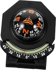 Garneck Car Compass Ball Adjustable Dashboard Navigation Compass for Cars and Boats Durable Abs Material Self Adhesive Design for Off Road Vehicles and Outdoor Use