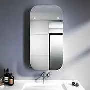 ELEGANT Bathroom Mirror Cabinet Medicine Vanity Wall Mirrored Cupboard with Storage,450mmx900mm