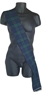 The Dragons Den 6ft Length (70") Traditonal Scottish Tartan Sash Burns Night Hogmanay Fancy Dress Accessory