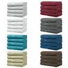 2x 4x Bath Sheets Large Jumbo Luxury 100% Combed Cotton 650 GSM Towel 90 x 180cm